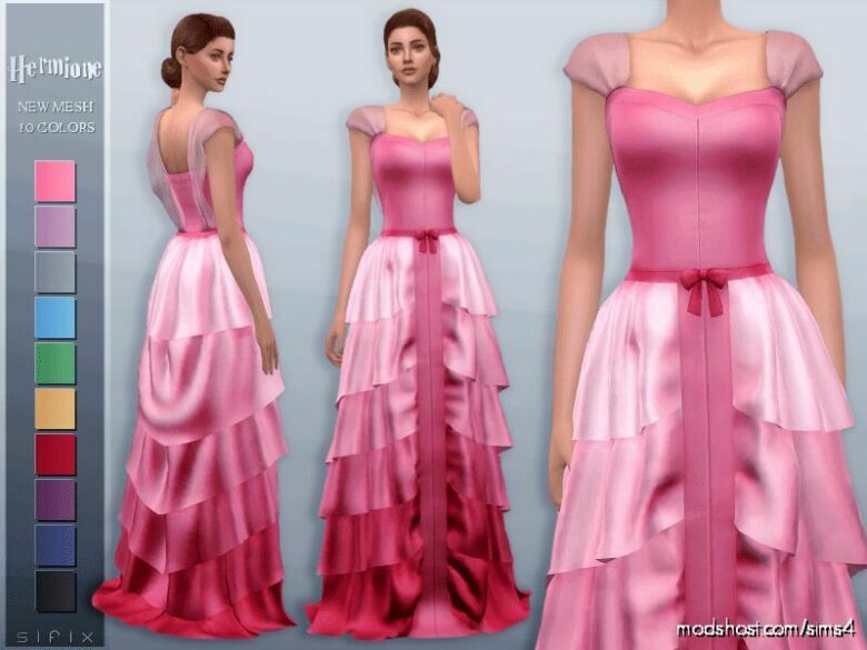 Sims 4 Clothes Mod: Hermione Gown (Featured)