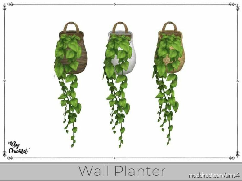 Plant Lover Hanging Wall Planter for The Sims 4