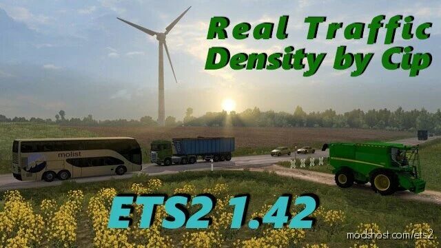 Real Traffic Density And Ratio [1.42] for Euro Truck Simulator 2