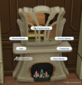 Sims 4 Mod: Multi-Purpose Furniture: Fireplace/Mirrors (Image #2)