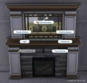 Sims 4 Mod: Multi-Purpose Furniture: Fireplace/Mirrors (Image #3)