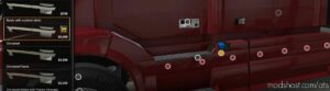 Sideskirt BAR With Accessory Slots For VNL for American Truck Simulator