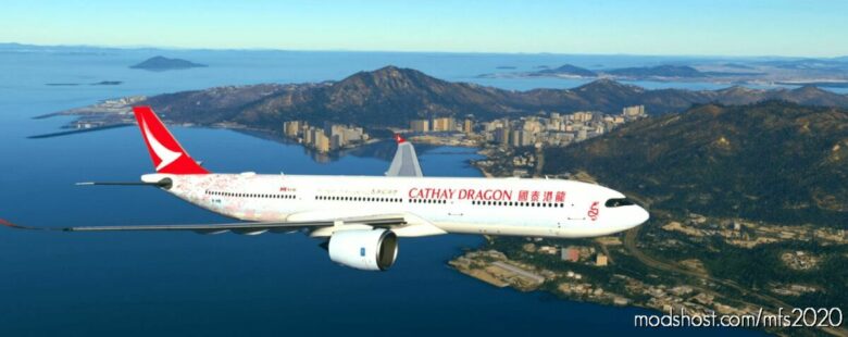 Cathay Dragon “THE Spirit Of Hong Kong” (B-Hyb) Headwind A330Neo-900 [8K] for Microsoft Flight Simulator 2020
