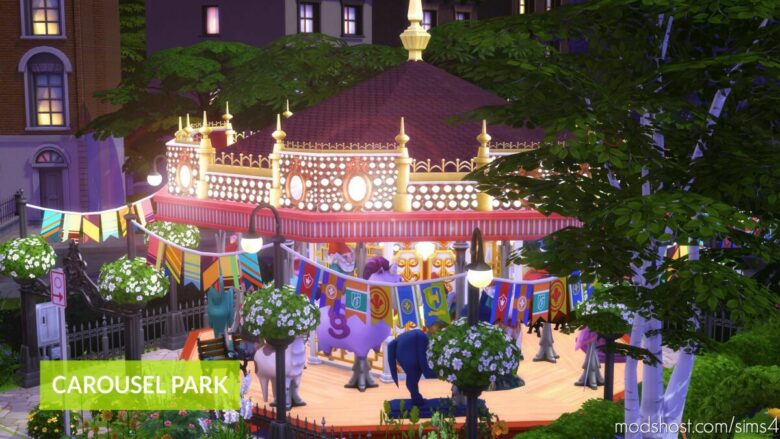 Carousel Park – NO CC for The Sims 4