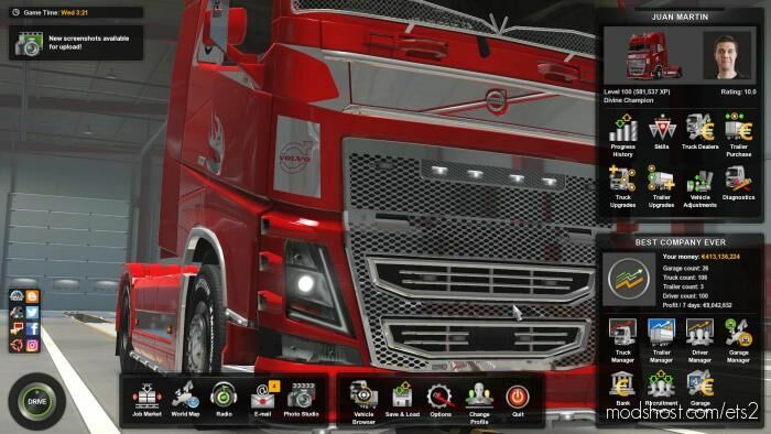 Save Game V8.0 [1.42] for Euro Truck Simulator 2