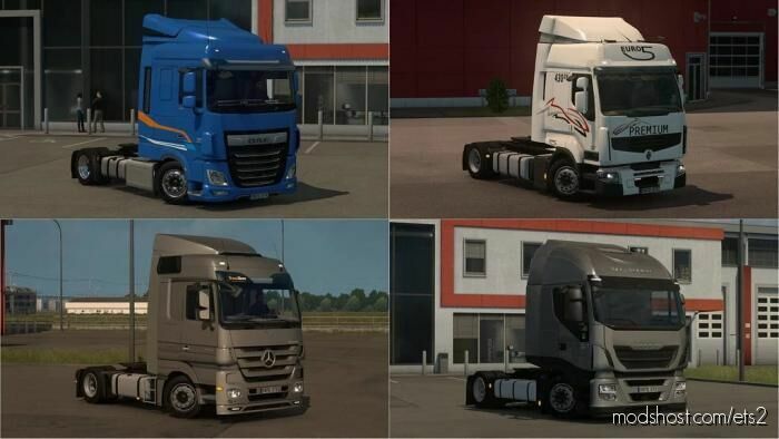 LOW Deck Chassis Addons For Schumi’s Trucks By Sogard3 V5.1 for Euro Truck Simulator 2