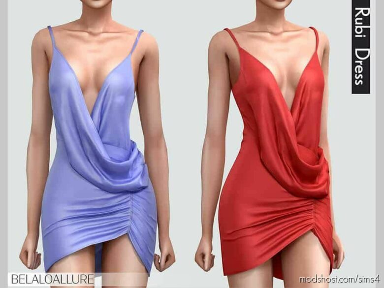 Sims 4 Female Clothes Mod: Rubi Dress (Featured)