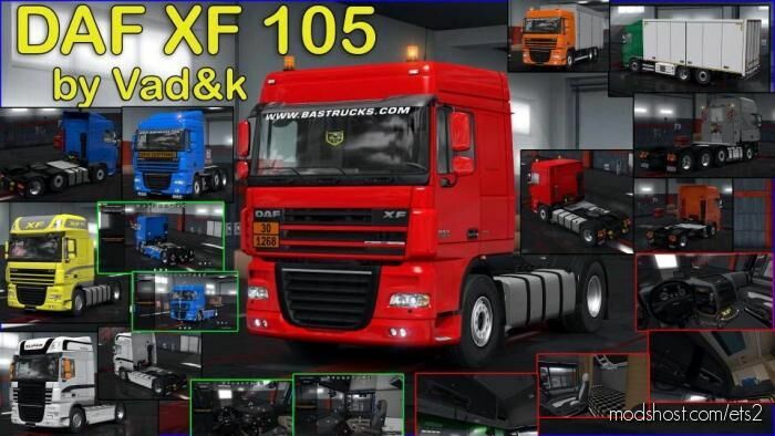 DAF XF 105 By Vad&K V7.6 [1.42] for Euro Truck Simulator 2