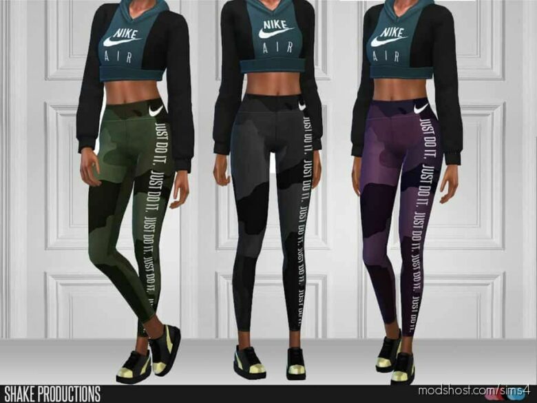 Sims 4 Clothes Mod: Nike Leggings – 106-2 (Featured)