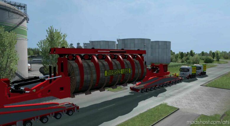 Oversize Convoi Industrial Cable Reel [1.42] for American Truck Simulator
