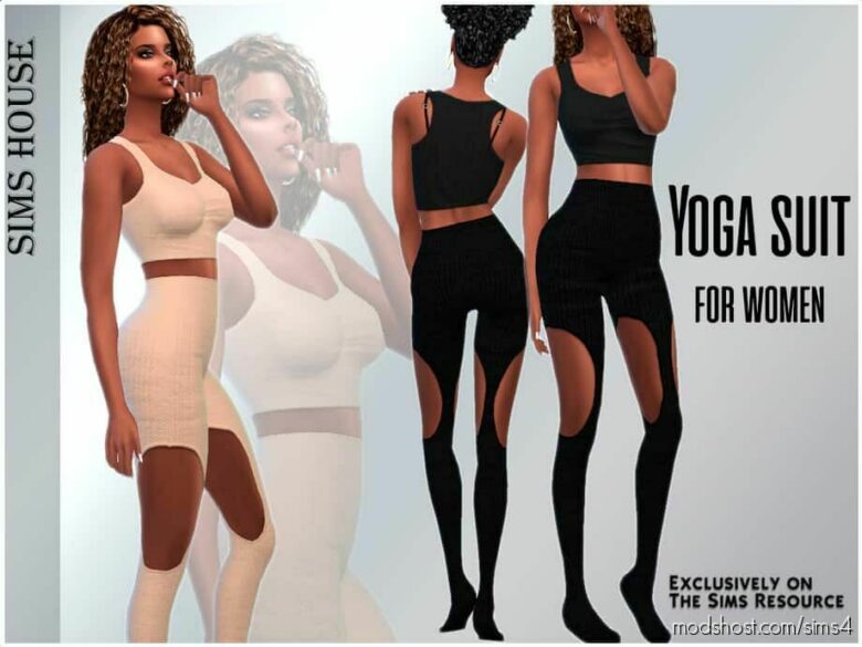 Sims 4 Female Clothes Mod: Yoga Suit For Women (Featured)