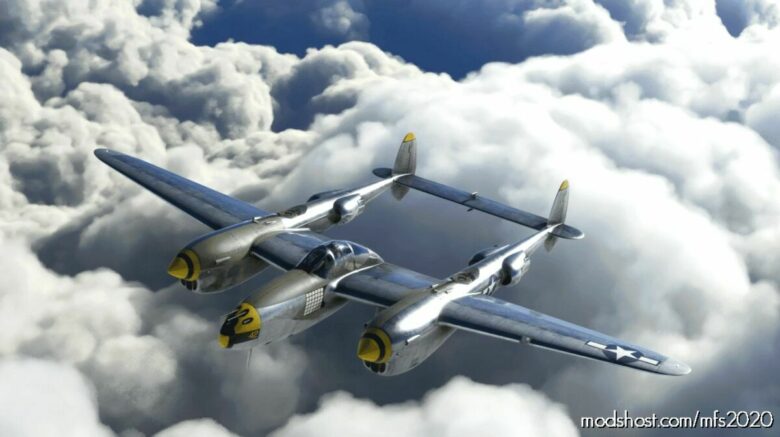 Lockheed P-38L (Flyingiron Simulations) “Yellow 42” for Microsoft Flight Simulator 2020