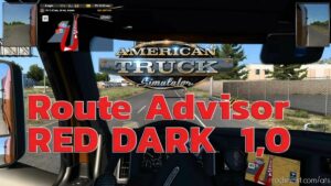 Route Advisor RED Dark for American Truck Simulator