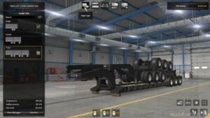 Stacked SCS Lowboy Trailers (With Extra Cargo) V1.6 [1.42] for American Truck Simulator