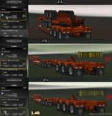 ATS Mod: Stacked SCS Lowboy Trailers (With Extra Cargo) V1.6 1.42 (Image #2)