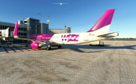 MSFS 2020 A32NX Mod: A32NX Wizzair A320NX OLD Livery (Image #2)