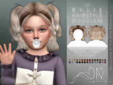 Rylie Hairstyle (Toddler) for Sims 4