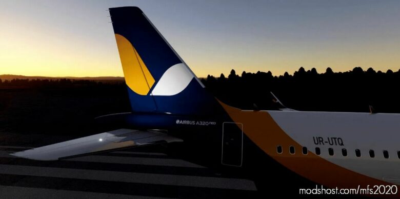 [A32NX] Flybywire | Airbus A320Neo Azur Ukraine Ur-Utq In 8K for Microsoft Flight Simulator 2020
