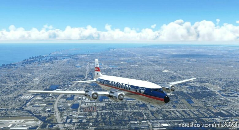 National DC-6B for Microsoft Flight Simulator 2020