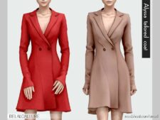 Alyssa Tailored Coat for The Sims 4