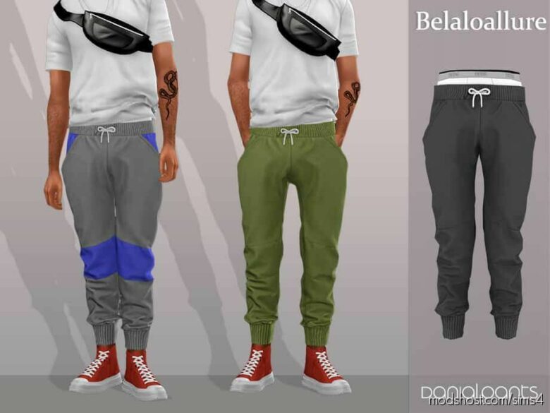Sims 4 Male Clothes Mod: Danial Pants (Featured)