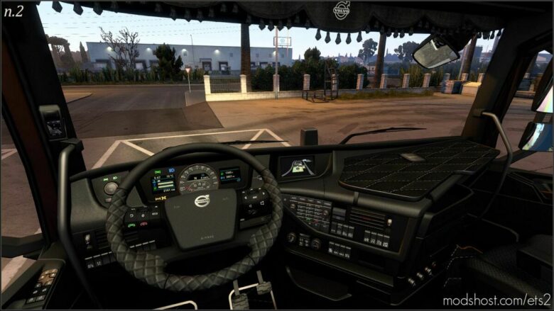 Dark Grey Interior For Volvo FH16 2012 V1.1 for Euro Truck Simulator 2