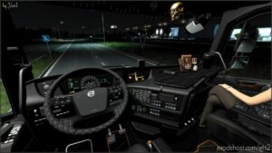 ETS2 Volvo Mod: Dark Grey Interior For Volvo FH16 2012 V1.1 (Image #3)