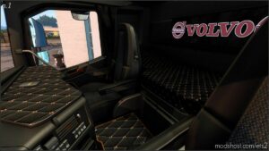 ETS2 Volvo Mod: Dark Grey Interior For Volvo FH16 2012 V1.1 (Image #6)