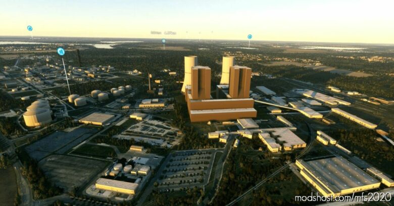 Lippendorf Power Plant V0.90 for Microsoft Flight Simulator 2020