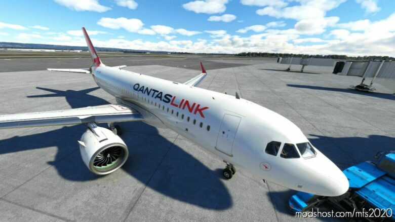Qantas Link Mesh Livery For Asobo A320 NEO for Microsoft Flight Simulator 2020