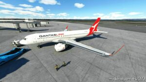 MSFS 2020 A320 Mod: Qantas Link Mesh Livery For Asobo A320 NEO (Image #2)