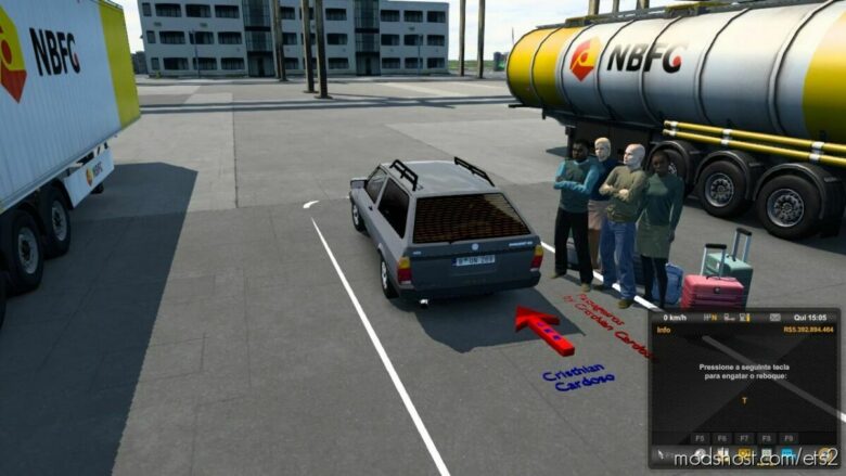 Passenger Mod For Cars [1.43] for Euro Truck Simulator 2