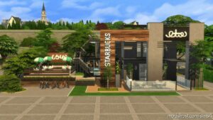 Sims 4 House Mod: Starbucks Coffee Shop – NO CC (Image #3)