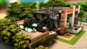 Sims 4 House Mod: Starbucks Coffee Shop – NO CC (Image #9)