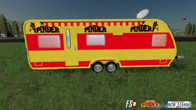 Caravane Pinder By BOB51160 for Farming Simulator 19