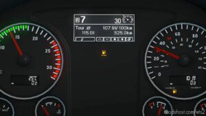 ETS2 MAN Part Mod: TGX Euro 6 Realistic Dashboard Computer 1.43 (Image #2)