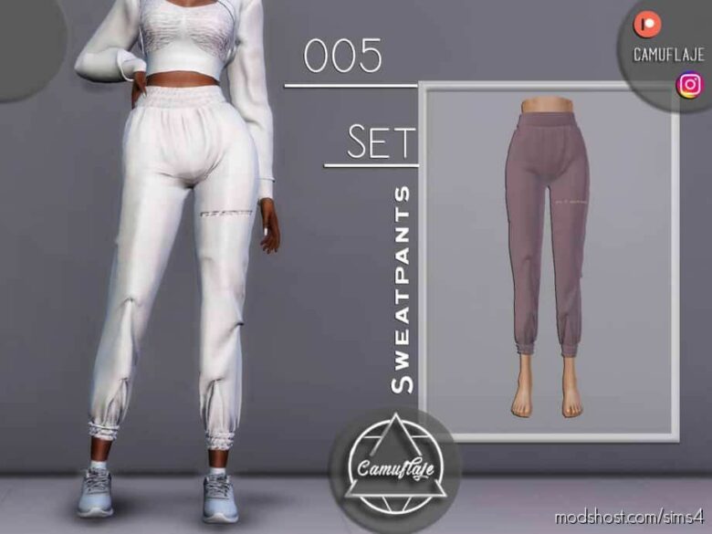 Sims 4 Female Clothes Mod: Sweatpants (Featured)