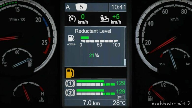 Scania R & Streamline Realistic Dashboard Computer V1.1 [1.42] for Euro Truck Simulator 2