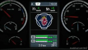 ETS2 Scania Part Mod: R & Streamline Realistic Dashboard Computer V1.1 1.42 (Image #8)