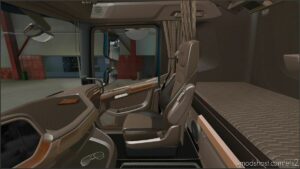 ETS2 DAF Mod: Beige Interior For DAF XG 2021 V0.9 (Image #3)