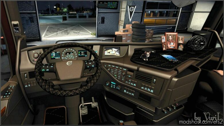Brown Interior For Volvo FH16 2012 V0.9 for Euro Truck Simulator 2