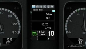 Mercedes-Benz NEW Actros Realistic Dashboard Computer V1.1 [1.42] for Euro Truck Simulator 2