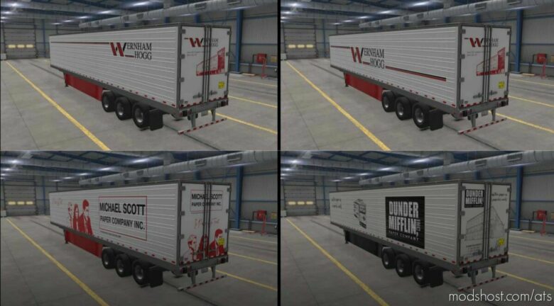 Dunder Mifflin Cargo & Trailer Pack V2.2 for American Truck Simulator