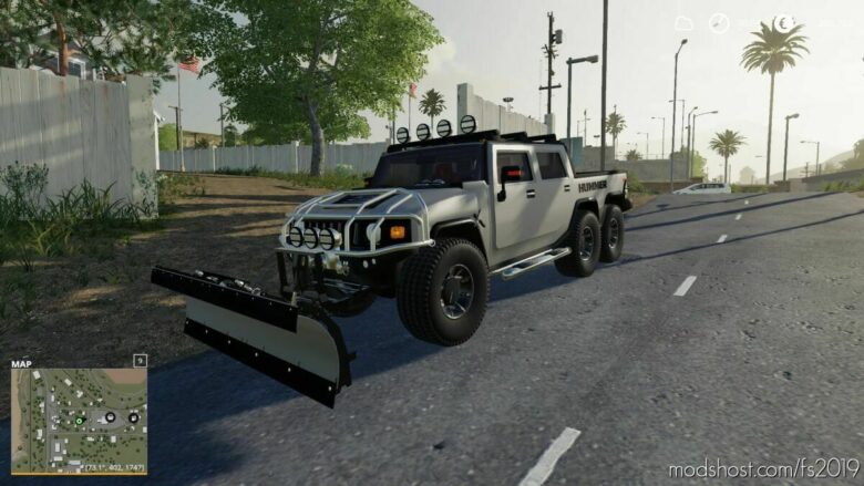 Hummer 6X6 (With Snow Plow) for Farming Simulator 19