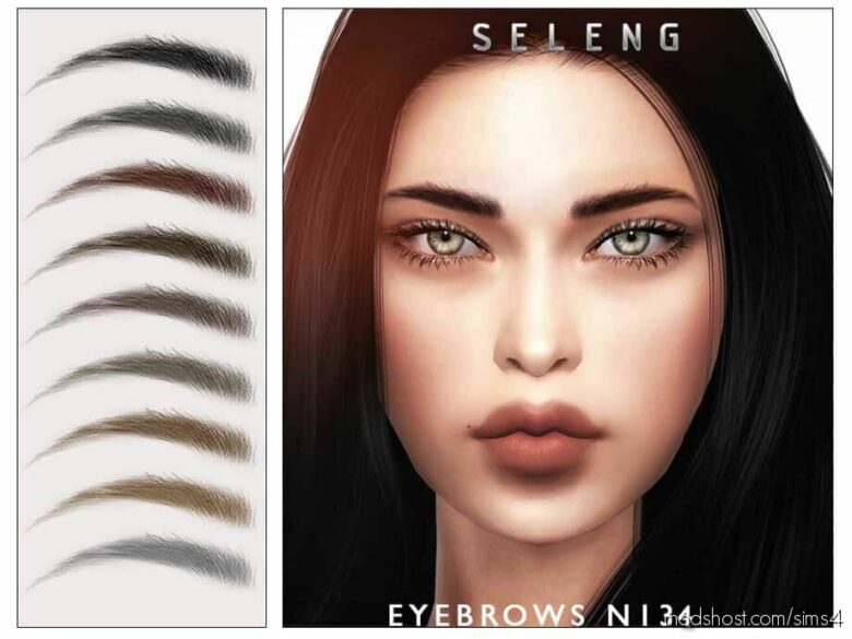 Eyebrows N134 for The Sims 4