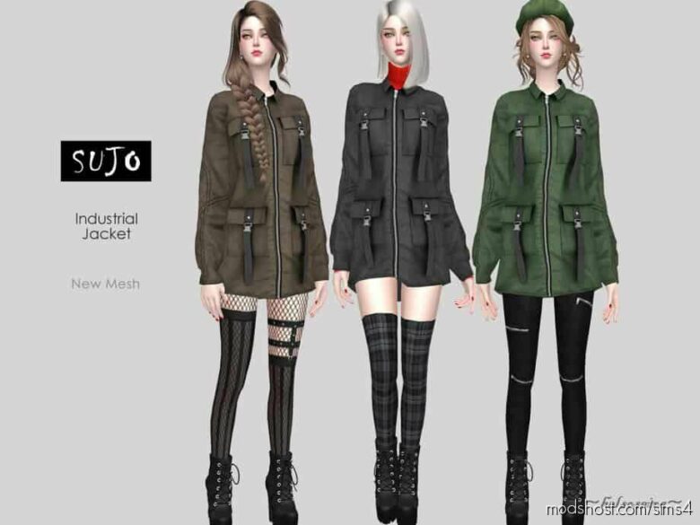 Industrial Jacket for The Sims 4