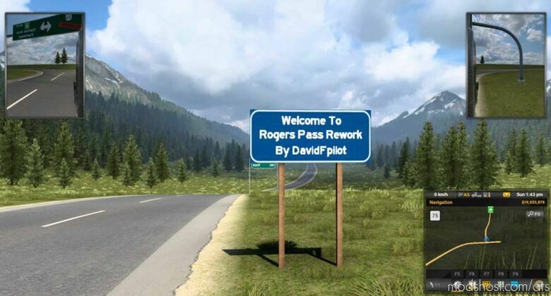 Rogers Pass Rework for American Truck Simulator