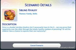 Custom Scenario: Sibling Rivalry for The Sims 4
