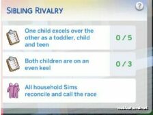 Sims 4 Mod: Custom Scenario: Sibling Rivalry (Image #2)