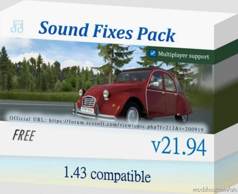 ATS Sound Fixes Pack V21.94 for American Truck Simulator